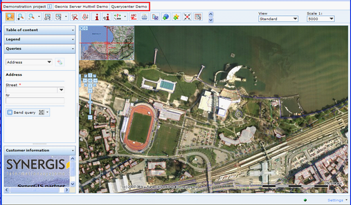 Project switching control - projects displayed as tab riders in WebOffice 10 R3 client