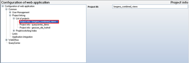 Project info configuration Project info configuration