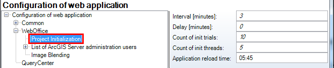 Project initialization configuration