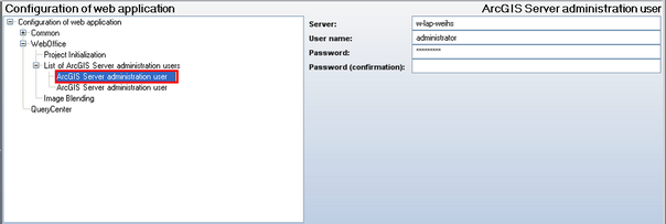 ArcGIS Server administration user configuration