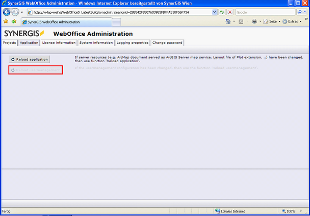reload User Management in WebOffice 10 R3 Administration pages reload User Management in WebOffice 10 R3 Administration pages