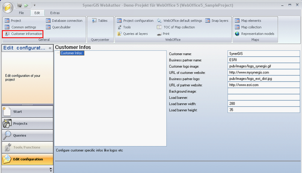 Customer information entry point