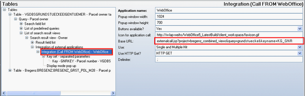 Integration (Call from WebOffice) - passing parameters to another WebOffice 10 R3 project