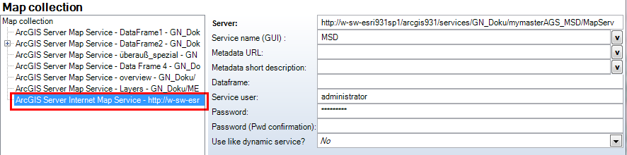 Add MSD Service to map collection