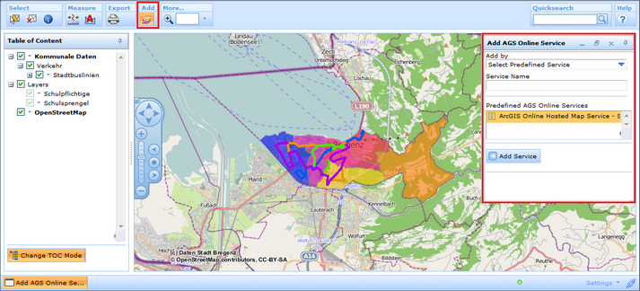 Add AGS Online Service in HTML client