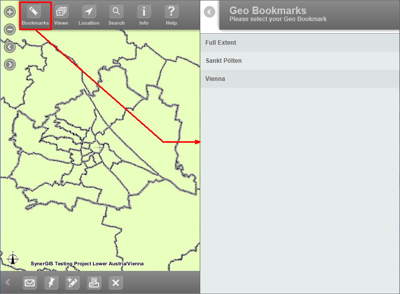 Geo bookmarks in WebOffice mobile client (phone mode) will open a new tab