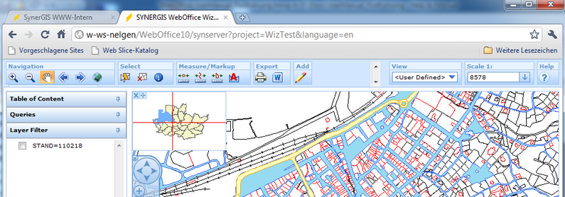 Opened project with Google Chrome