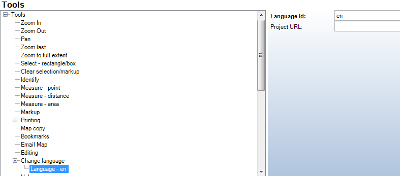 Change Langauge tool - Language configuration in WebOffice category