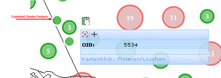 Exploded Cluster and Map Tip of single feature in WebOffice 10 R3 html client