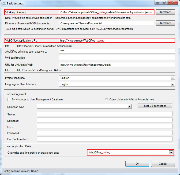 Adjust Basic Settings in WebOffice author