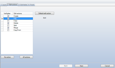 Create edit layer wizard - Step 2