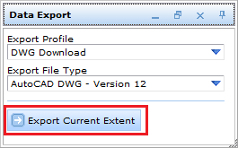 Data export form - Export current extent Data export form - Export current extent