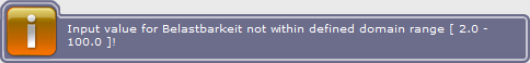 Entered value is outside of domain range