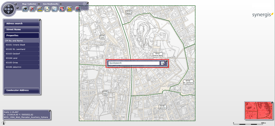 Full-text search in WebOffice flex client - At start visible 