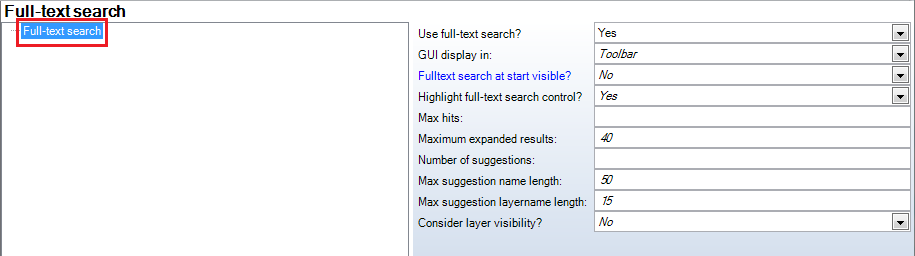 Full-Text search - WebOffice Configuration