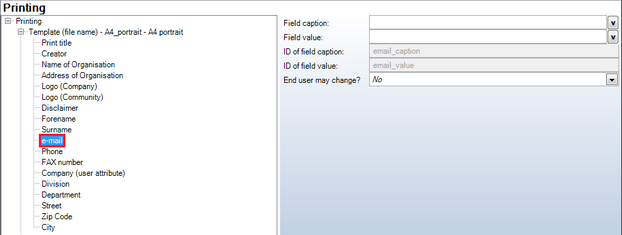 E-mail configuration
