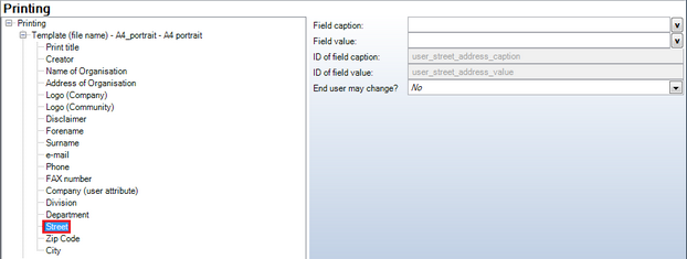 Street configuration