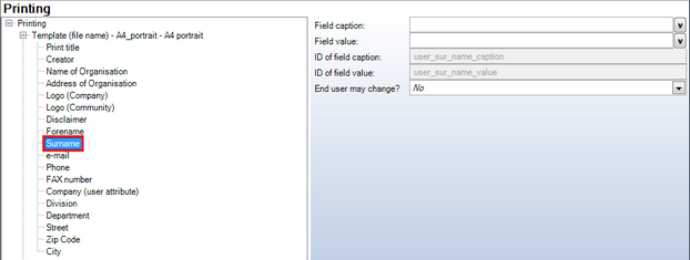 Surname configuration