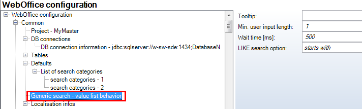 Generic search - project structure overall