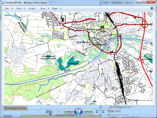 Exported GeoTIFF file