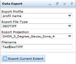 Data export form in WebOffice 10 R3 client