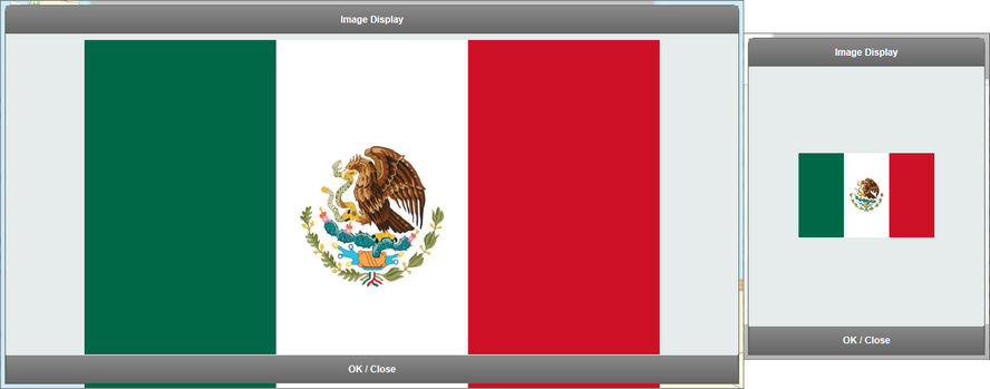 Hyperlinked Images - Full Size View (Left: Tablet View, Right: Phone View)
