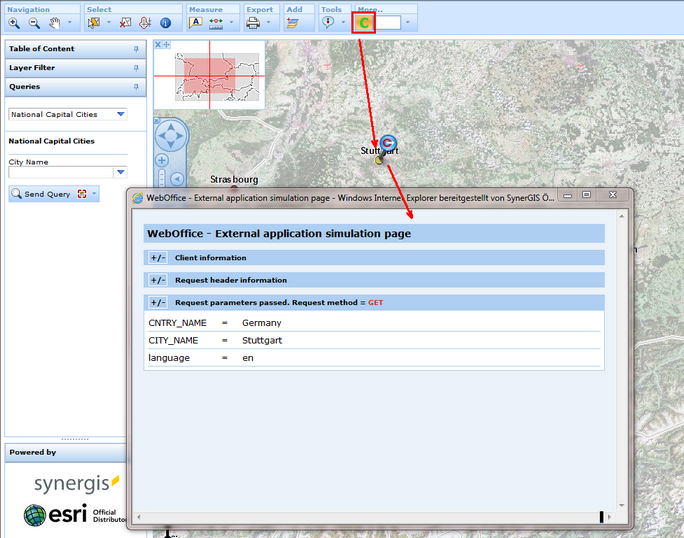 simplified info tool in client