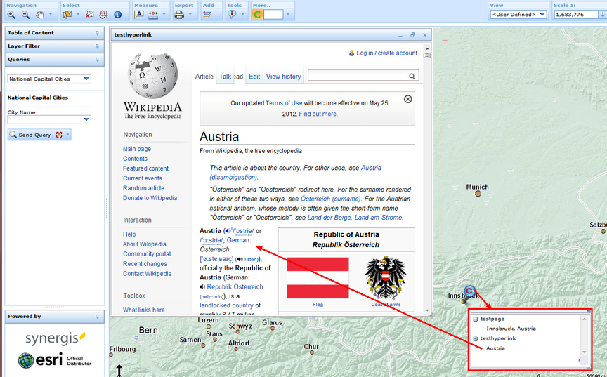 simplified info tool in client
