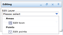 Editing with layer categories in <%HTML> client