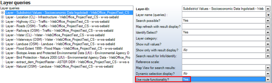 Enable route functionality - WebOffice category