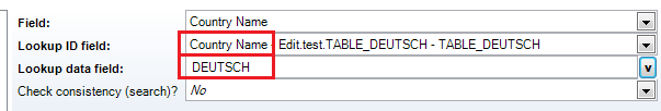 "Lookup ID Field" and "Lookup Data Field" must not be identical