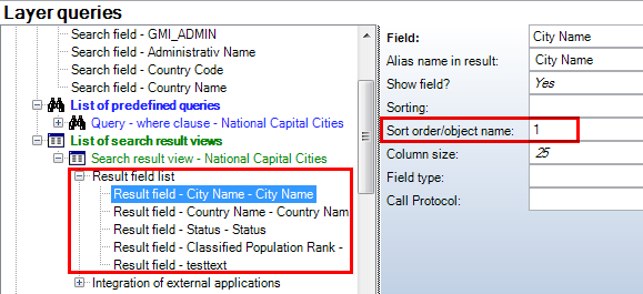 full-text search - result fields