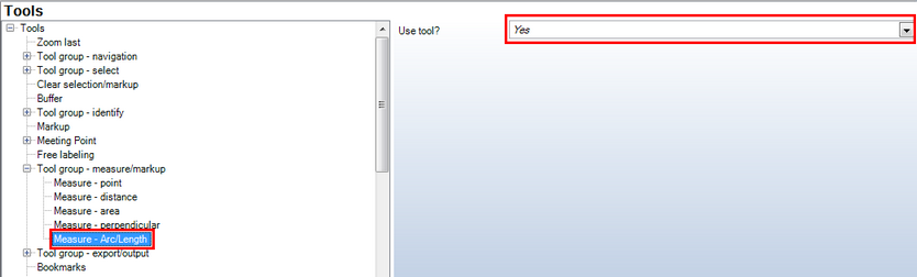 Tool ‚Measure – Arc/Length‘ - ‚WebOffice 10 R3‛ category