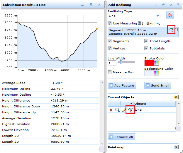 3D measures and diagram of a distance measure object 3D measures and diagram of a distance measure object