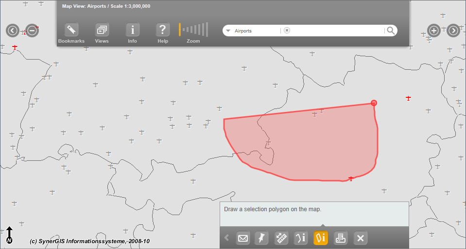 Polygon selection in WebOffice mobile client