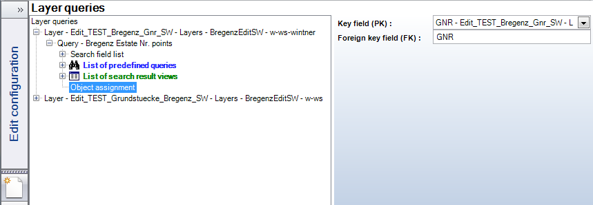 Configuration of object assignment