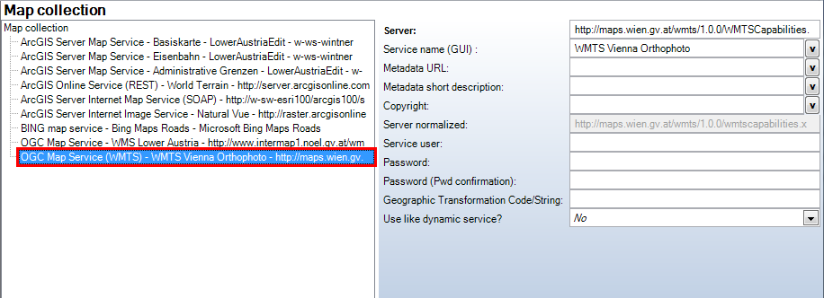 Add OGC Map Service (WMTS) - Category WebOffice