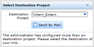 Popup - select destination project