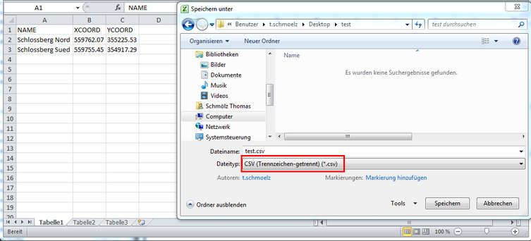 Save table as '*.csv'