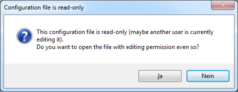 Read-Only notification and possibility to overrule - WebOffice author