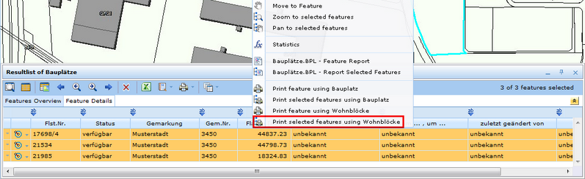 Print a print series page for every selected item - WebOffice html client 
