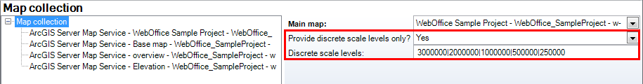 Define discrete scale levels Define discrete scale levels