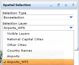 Spatial Selection on WFS Features
