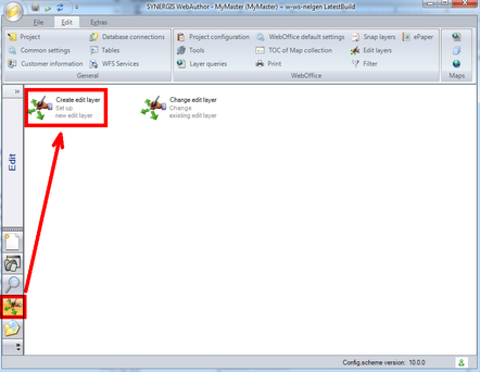Start the Create edit Layer wizard