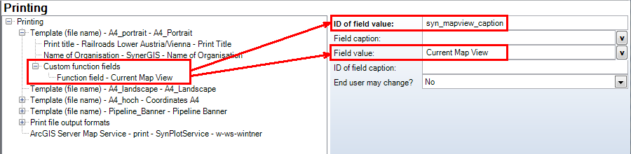 Possible configuration of the "syn_mapview_caption" 
