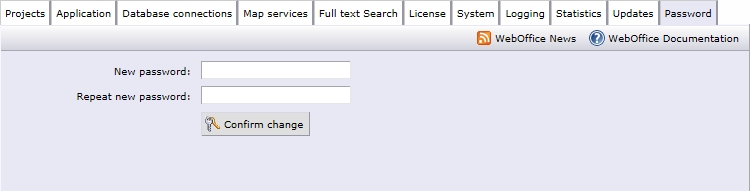 Administration page (synadmin)
