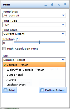 Choose between different predefined field values in WebOffice 10 R3 HTML client