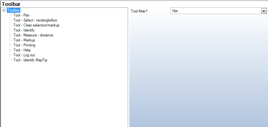 Toolbar Configuration