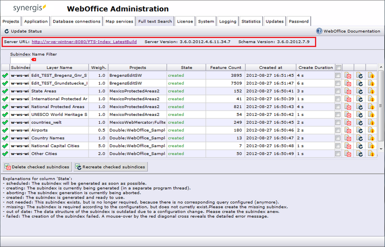 Correct schema version