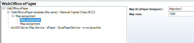 link map ID and map view